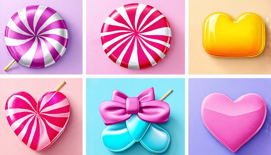 Bright and vibrant candy-inspired fashion accessories like handbags and jewelry.